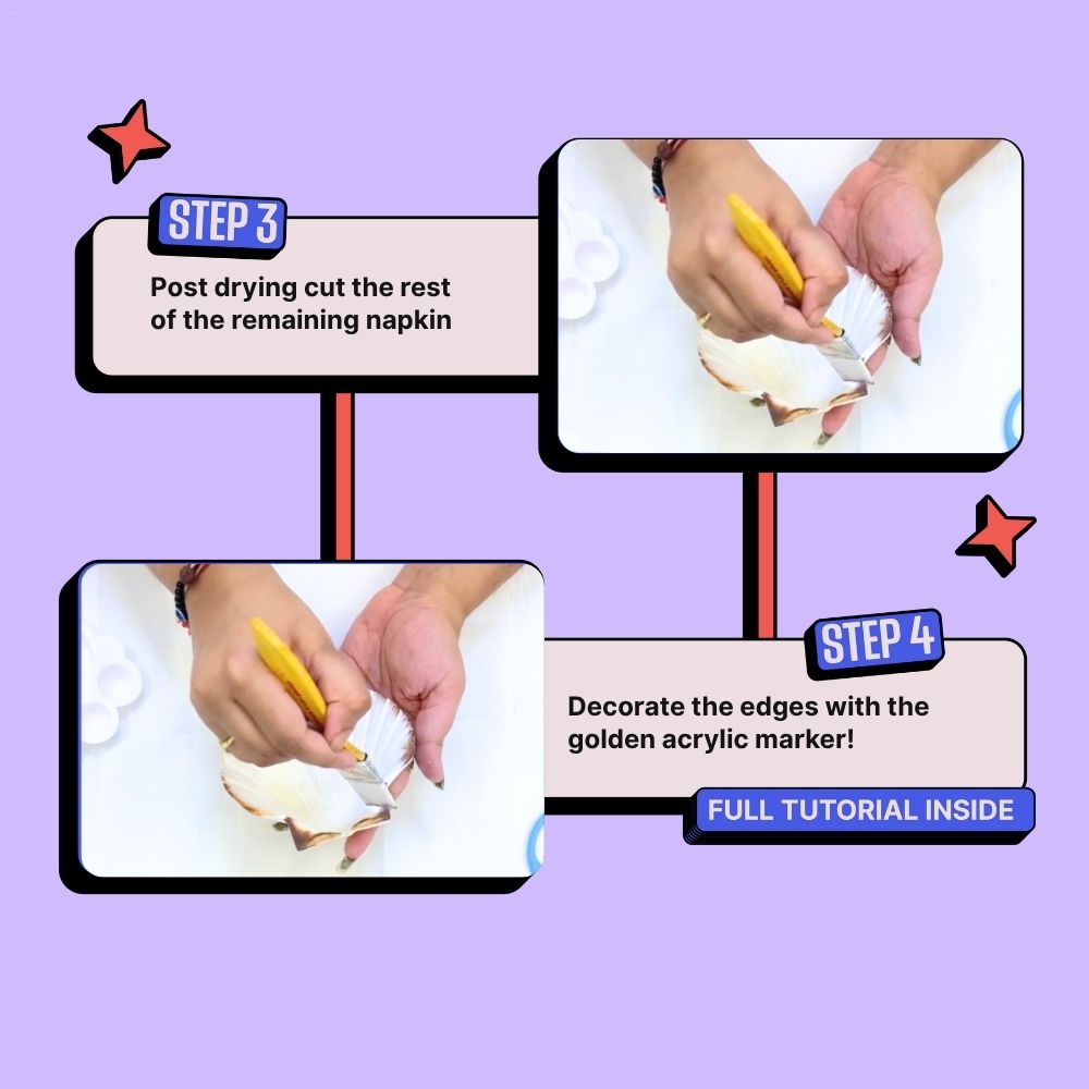 DIY Decoupage Shells Kit