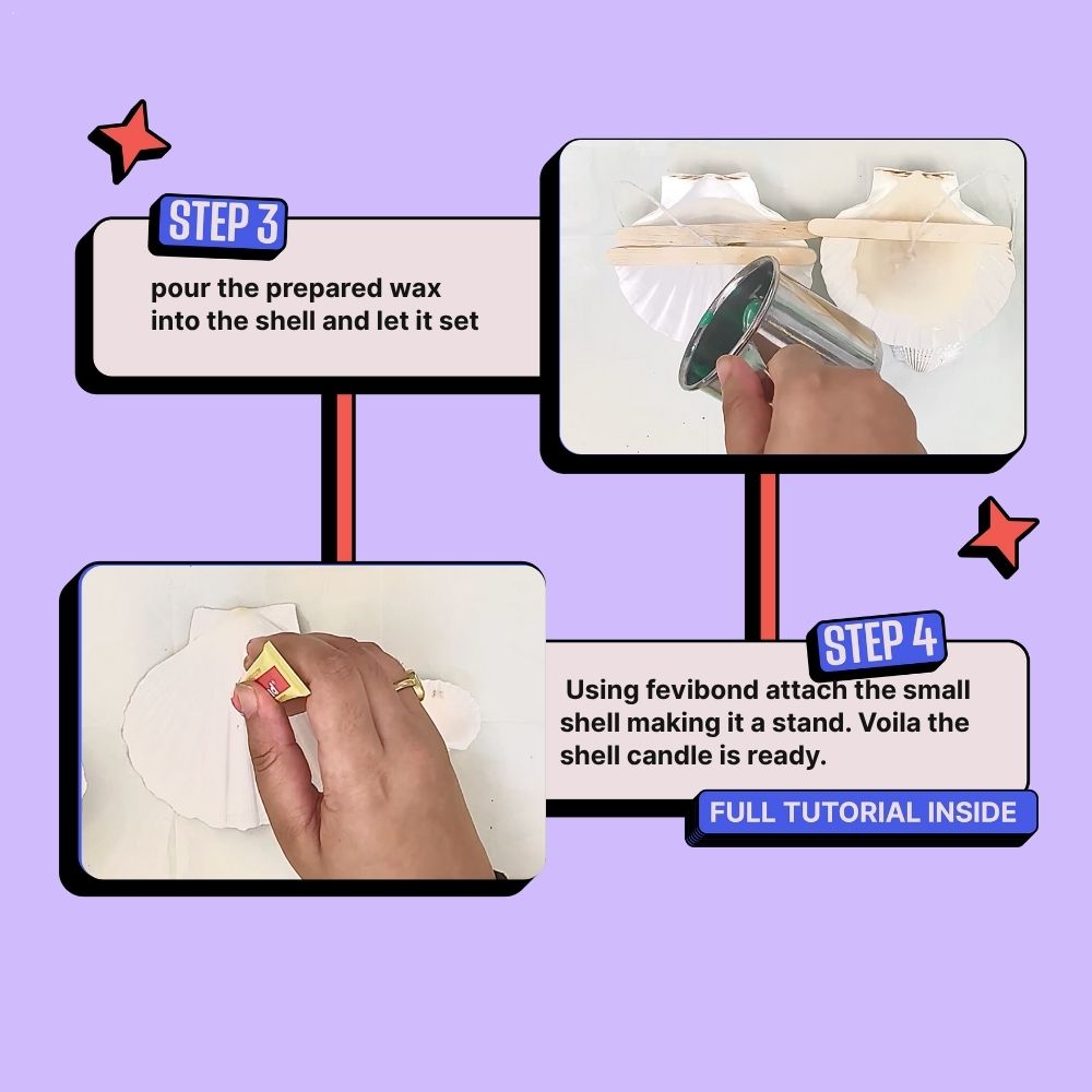 DIY Shell Candle Kit