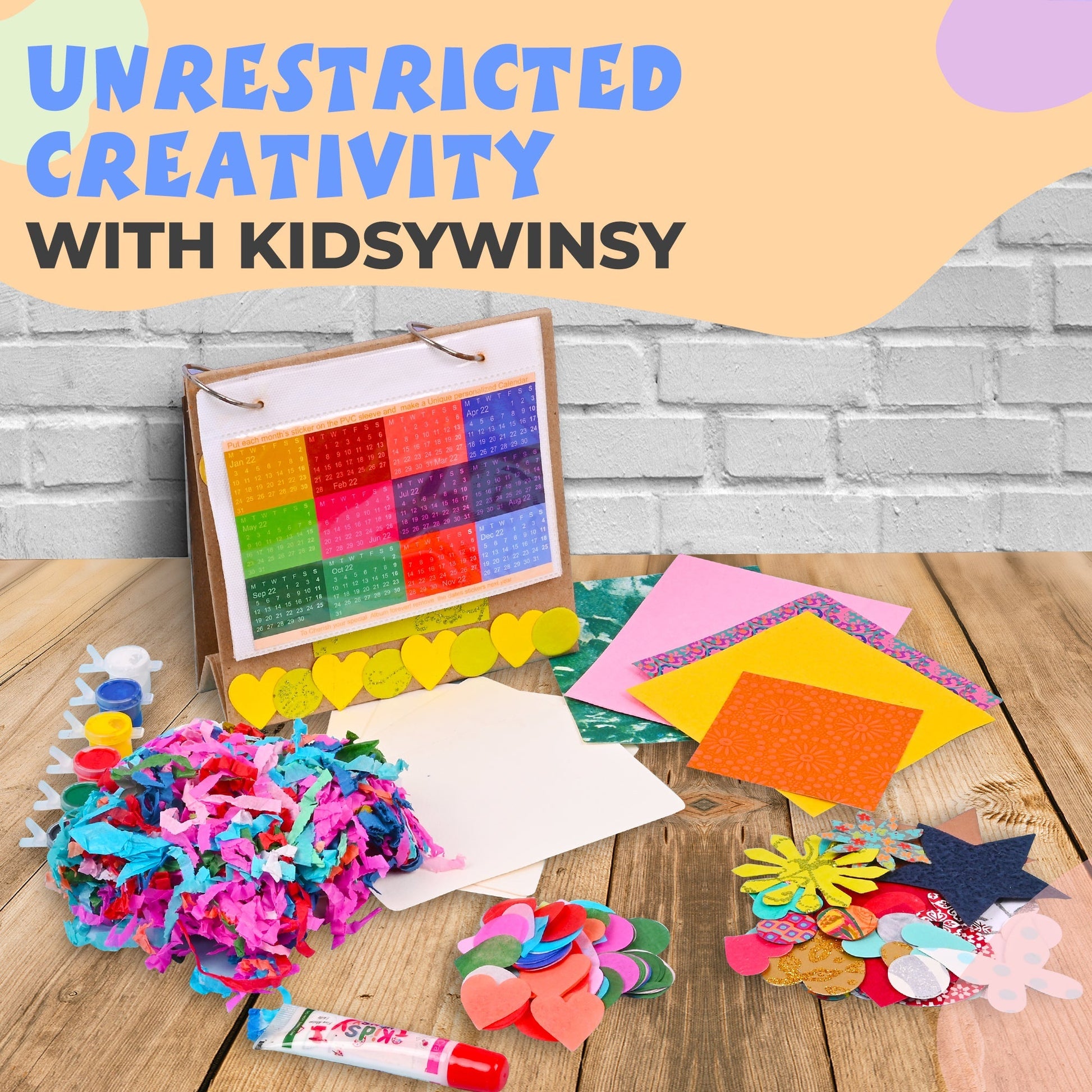 DIY Artist's Standup Album- All in 1 Activity Kit Including Accessories and Paints