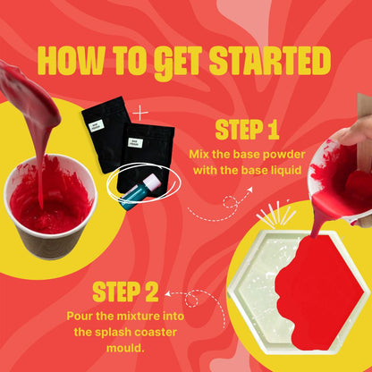 DIY Jesmonite Hexagon Coaster Kit