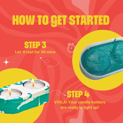 DIY Jesmonite Tea Light Candle Holder Kit