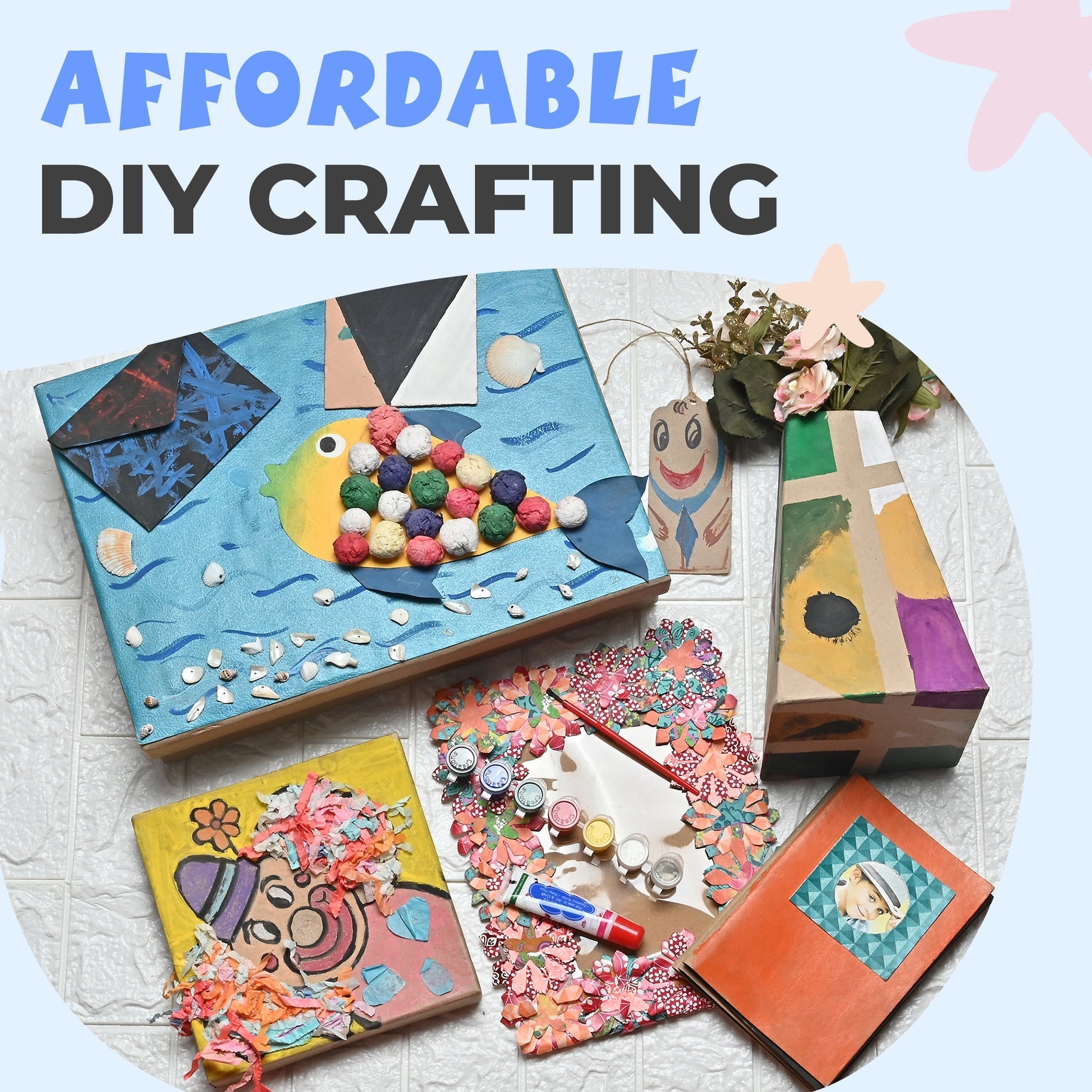 Be An Artist Bumper DIY Craft Kit- All in 1 pack with 300+ pcs and over 20 Activities