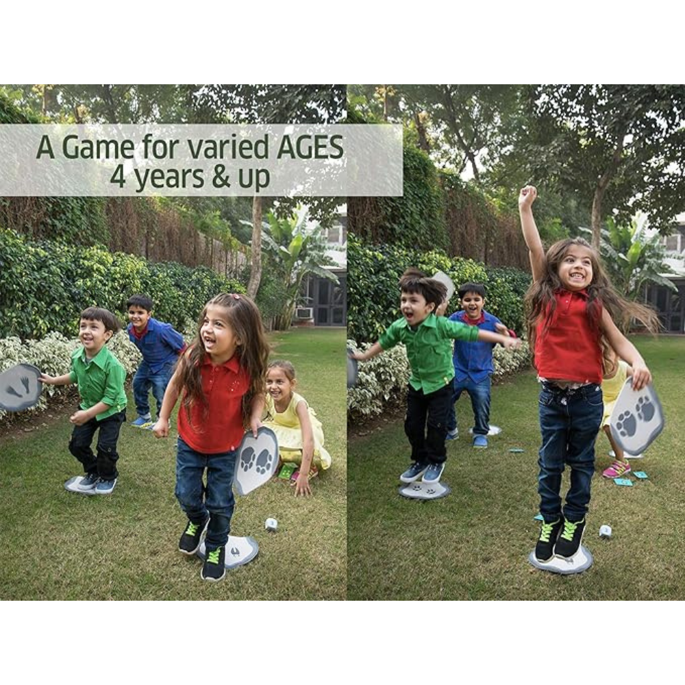 Chalk and Chuckles, Stepping Stones Game for Kids Age 4-8 Year | Outdoor and Indoor Game