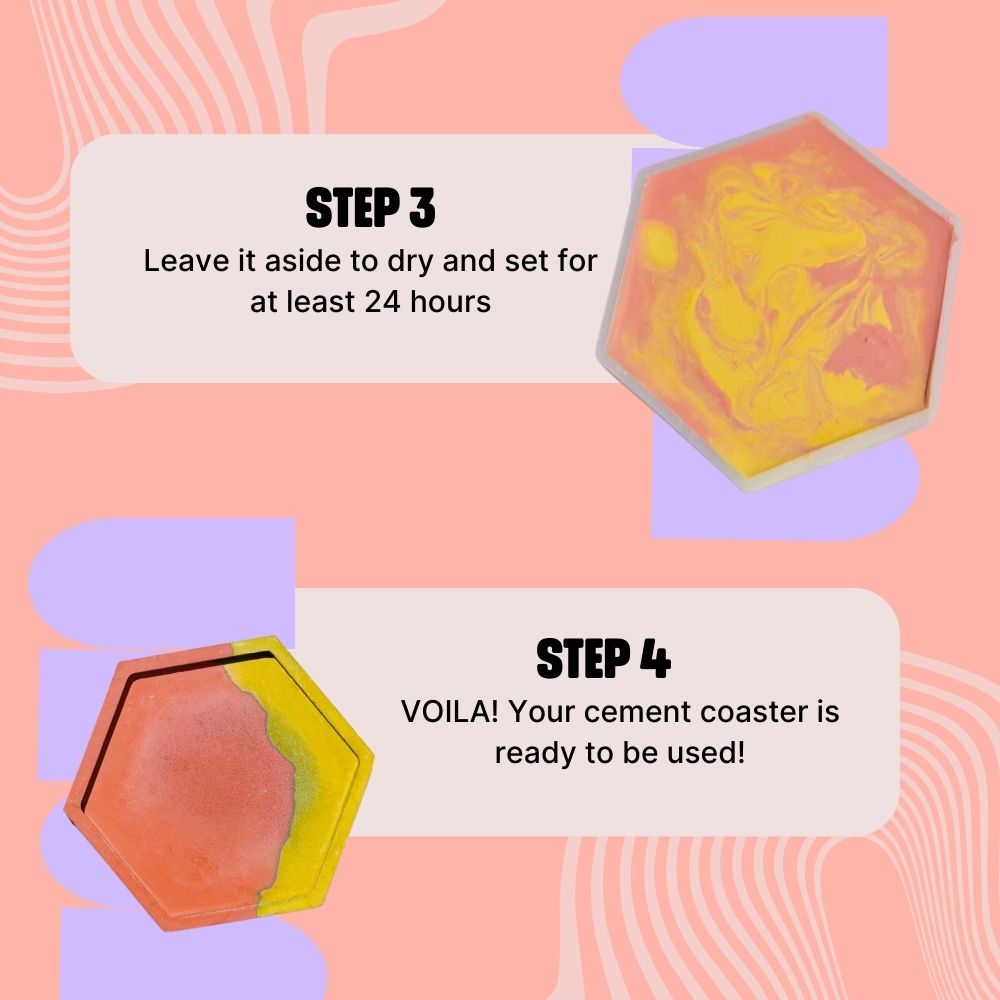 DIY Cement Coaster Kit