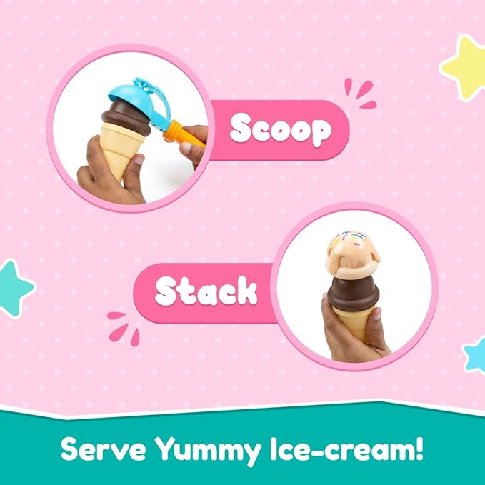 Bloomingo Pretend Play Kit I Dream of Ice Cream | Fun Ice Cream Making Set for Kids