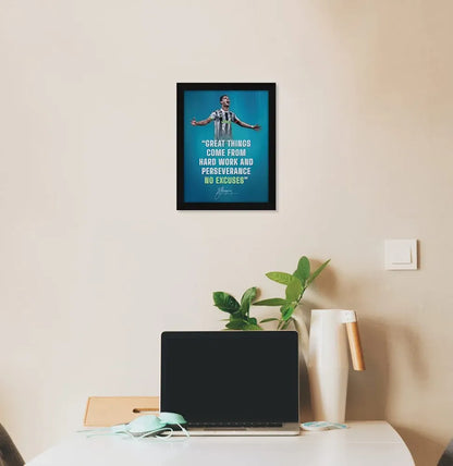ArtX Paper Motivational Quotes No Excuses Wall Frame Art Painting