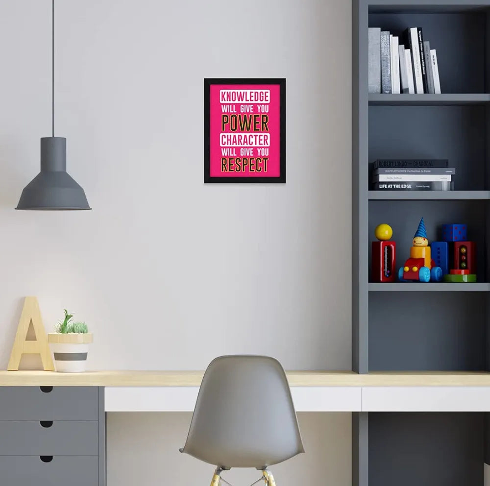 ArtX Paper Motivational Quotes Knowledge Wall Frame Art Painting