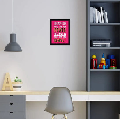 ArtX Paper Motivational Quotes Knowledge Wall Frame Art Painting