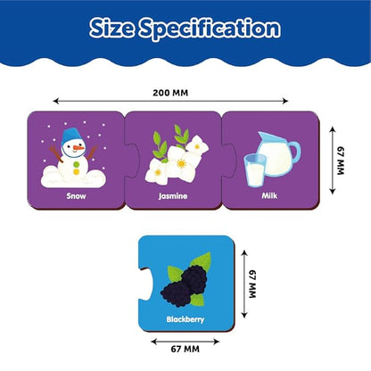 Mini Leaves Colors 3 Piece Wooden Puzzle Color Matching Puzzle Montessori Early Educational Pre School Puzzle Toys for Kids