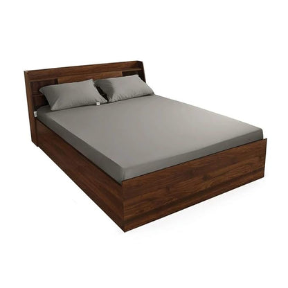 Wakefit Bedsheet for King Size Bedsheet King Size Bed Cotton 2 Pillow Covers Elastic Fitted Sheet Grey Colour