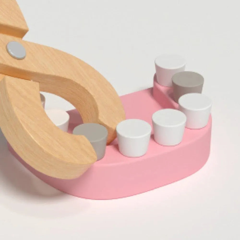 NESTA TOYS - Wooden Doctor Set for Kids | Pretend Play 18 Pcs Dentist Medical Kit for Kids 