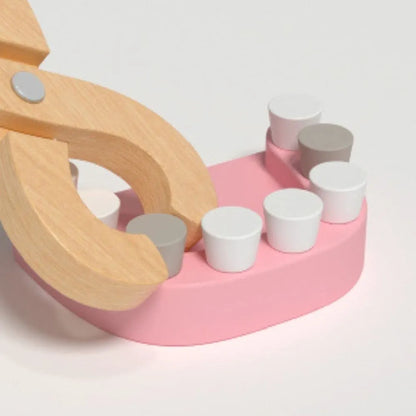 NESTA TOYS - Wooden Doctor Set for Kids | Pretend Play 18 Pcs Dentist Medical Kit for Kids 