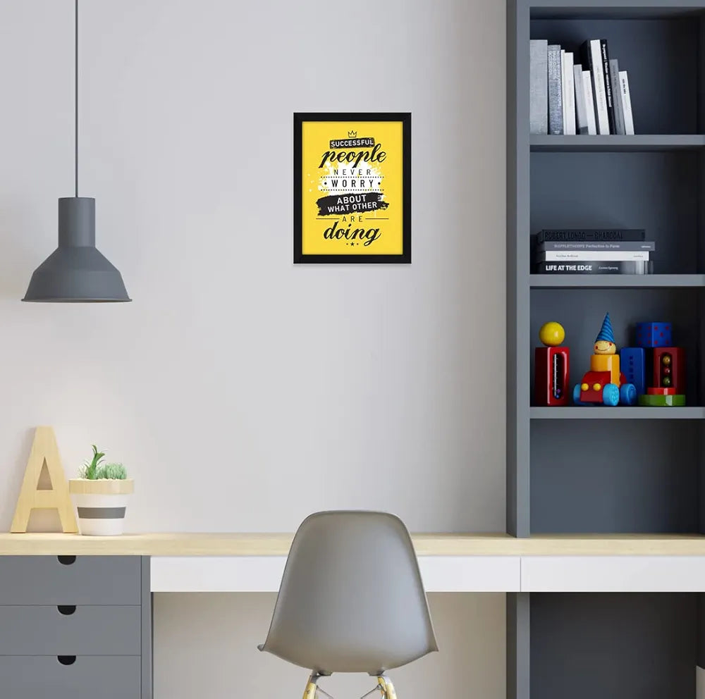 ArtX Paper Motivational Quotes Successful People Wall Frame Art Painting