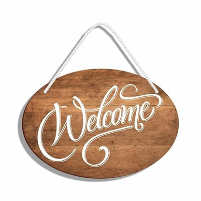 Blue Finch Welcome Home Wall Hanging Decor for Home Entrance Decor or Front Door Hanging Decor