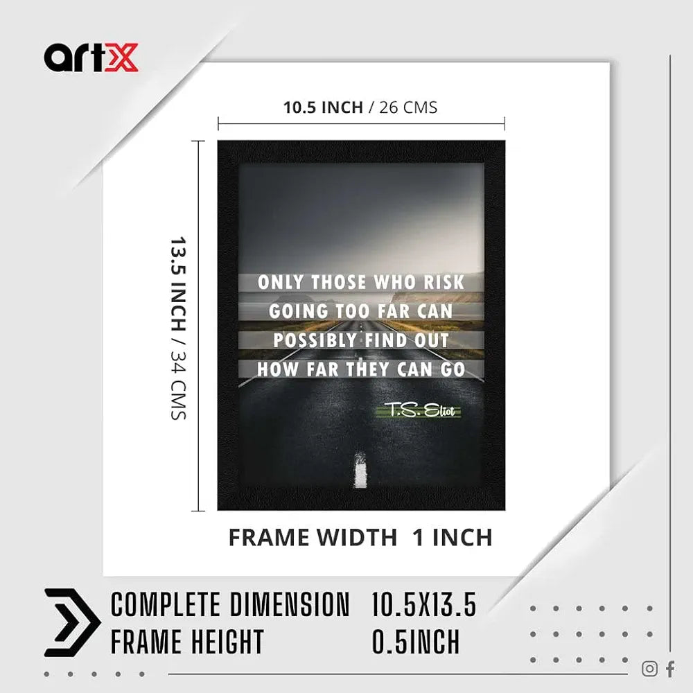 ArtX Paper Motivational Inspirational Quotes Only Those Framed Wall Art Painting