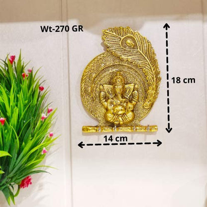 KridayKraft Metal Ganesha ji Key Holder Decorative for Wall Ganesh Statue