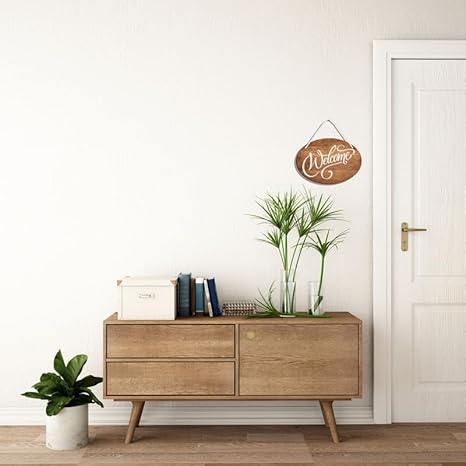 Blue Finch Welcome Home Wall Hanging Decor for Home Entrance Decor or Front Door Hanging Decor