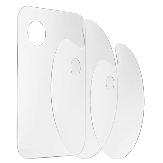 Hobby India Acrylic Paint Palette | Transparent Non-stick Oil Paint Palette With Protective Craft for Diy Art