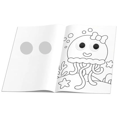 Googly Eyes Sea Animals Colouring Book for Kids I Sea Animals Activity Book featuring Adorable Characters with Oversized Googly Eyes I Perfect Gift I Fun Colouring Activity Book by Majestic Book Club