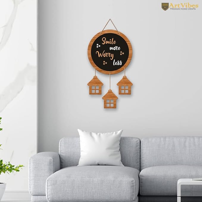 Artvibes Motivational Quotes Wooden Wall Hanging Decoration Items for Home | Mdf Wall Decoration for Office