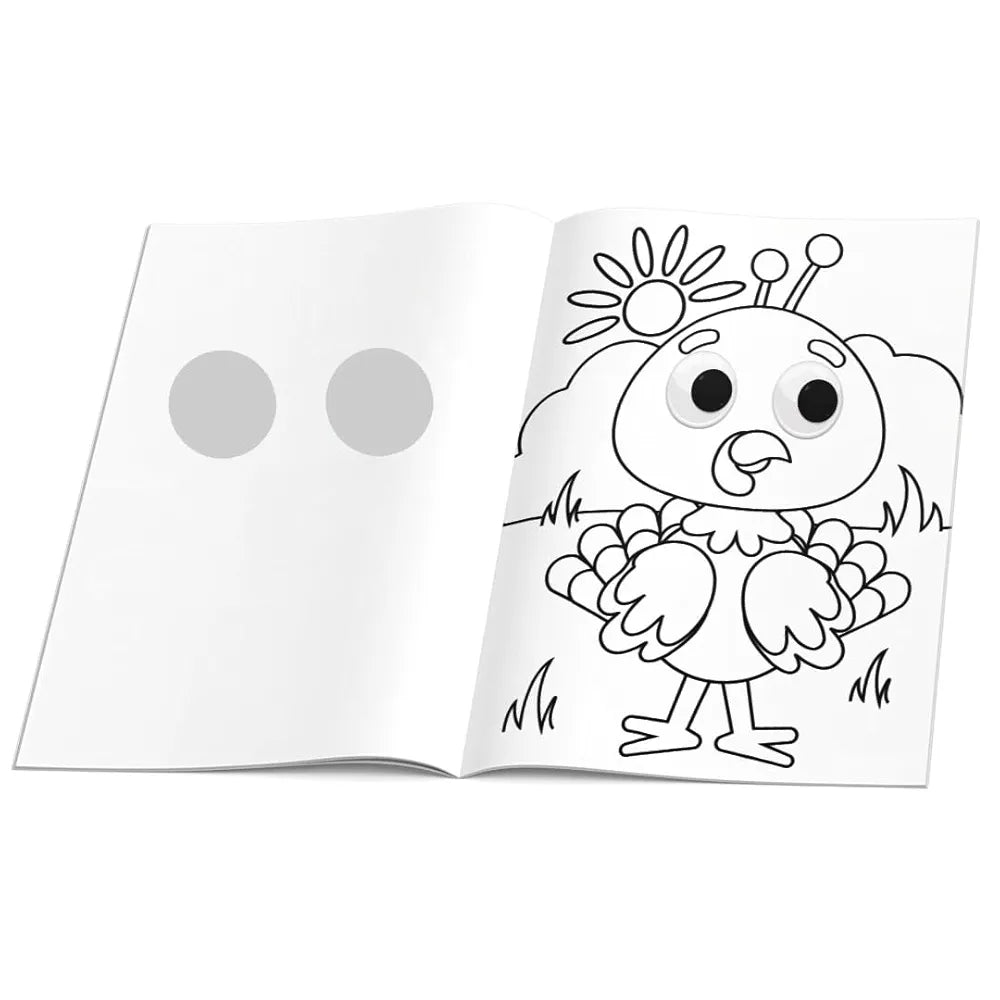 Googly Eyes Animals World Colouring Book for Kids I Animals World Activity Book featuring Adorable Characters with Oversized Googly Eyes I Perfect Gift I Fun Colouring Activity Book by Majestic Book Club
