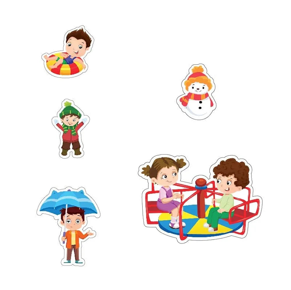 Popcorn Games & Puzzles Seasons 49 Piece Kids Jigsaw Game Puzzle - Science Educational Toys for Kids Children 5+ Years