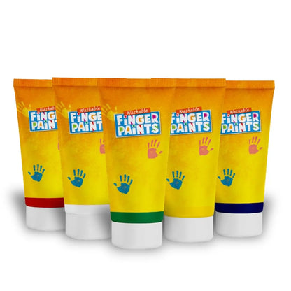 TOYKRAFTT Finger Paints Non Toxic Colours, Hand Painting Colours For Kids And Toddlers, Finger Painting For 2 To 5 Years Old, Baby Safe Colors, Multicolor
