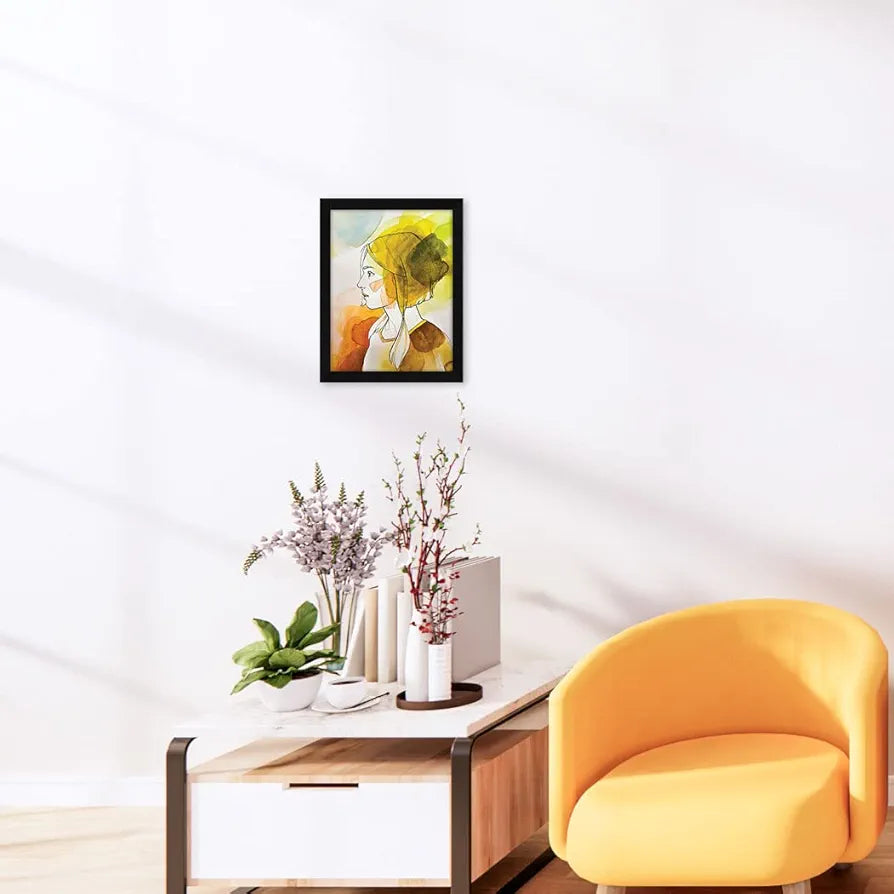 ArtX Paper Watercolor_Women Abstract Frame Wall Art Painting