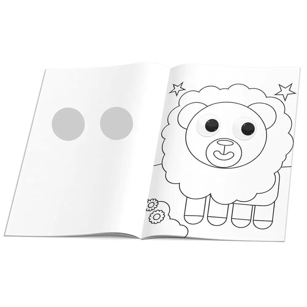 Googly Eyes Animals World Colouring Book for Kids I Animals World Activity Book featuring Adorable Characters with Oversized Googly Eyes I Perfect Gift I Fun Colouring Activity Book by Majestic Book Club
