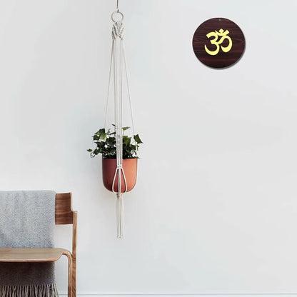 Dream Catcher Traditional Indian Dreamcatcher Height 75 cm MDF_Hanging-Om