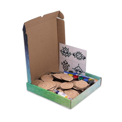 Hobby India Peacock Feather Rangoli Kit for Kids & Adults | Diy Art & Craft Kit for Home Decor | Festive Decorations