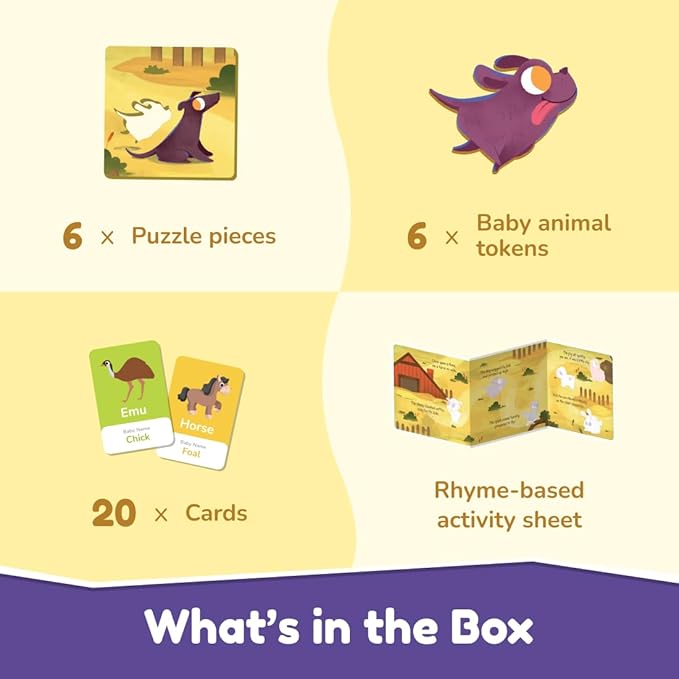 Bloomingo Puzzle Kit for Kids | Mommy and Me | a Happy Farm Family