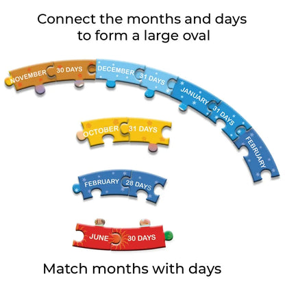 TOYKRAFTT Puzzles 5 Year Old Montessori Games, Toddler Puzzles for Boys and Girls Educational Games Age of 5 Years Above, Four Seasons Jigsaw Puzzle for Birthday Return Gifts Months & Seasons