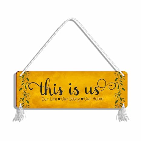 Blue Finch Decorative Wall Hanging This Is Us Wall For Living Room Decor and Home Entrance Decor