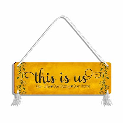 Blue Finch Decorative Wall Hanging This Is Us Wall For Living Room Decor and Home Entrance Decor