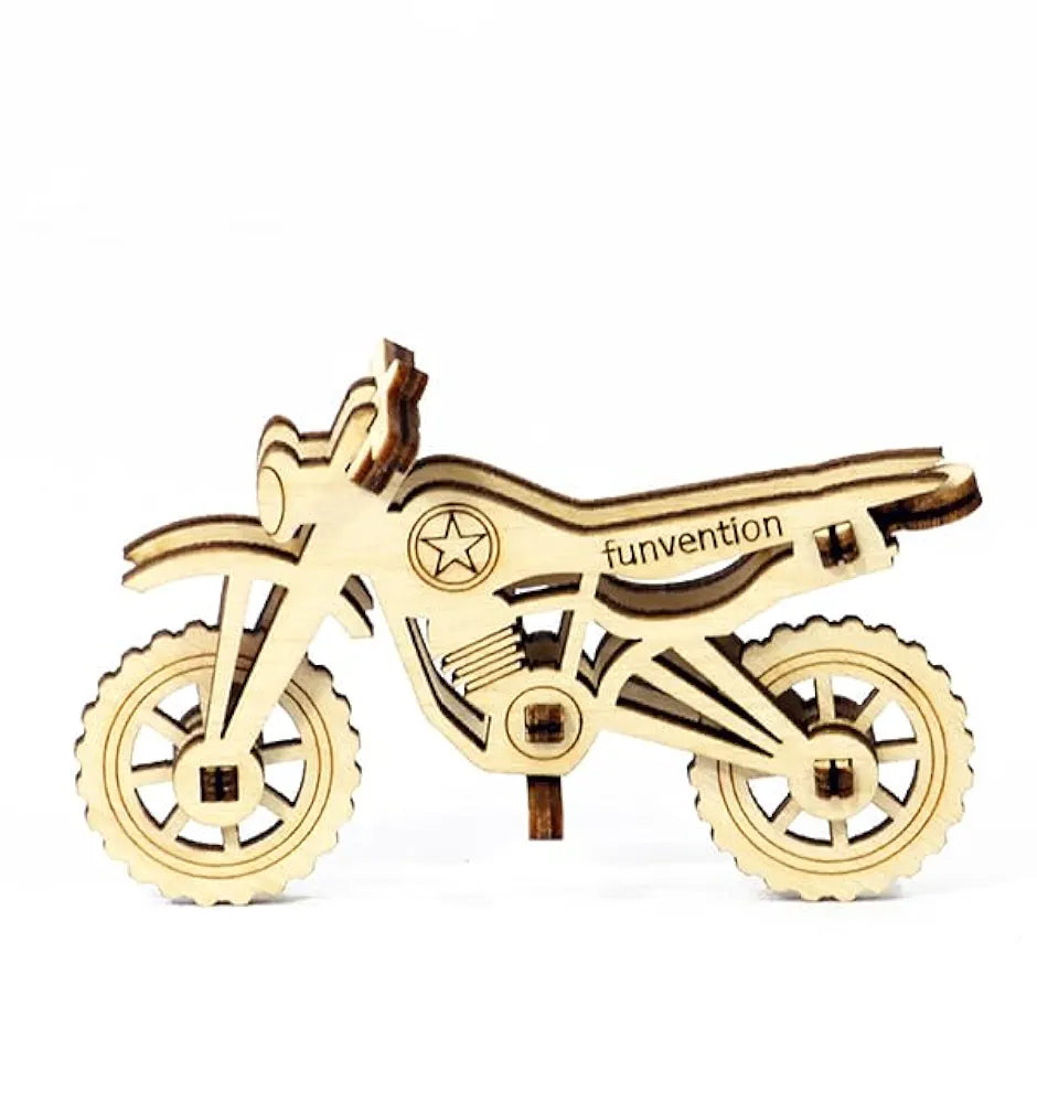 Funvention- for Little Scientist in Every Kid Fun Models DIY Miniature Mechanical Self Assembly Wooden Models- Set of 4