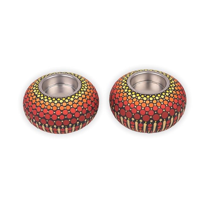 Hobby India Diy Diwali Candle Holder Painting Kit – Handcrafted Wooden Tealight Holders With Painting Supplies | Festive Home Decor