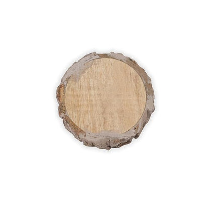 Hobby India Natural Mango Wooden Round Diy Craft Coasters for Your Drinks | Beverages & Bar Glasses