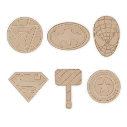 Hobby India Geometric Superhero Diy Kit Wall Art Decor Wood Children Room Wall Decoration