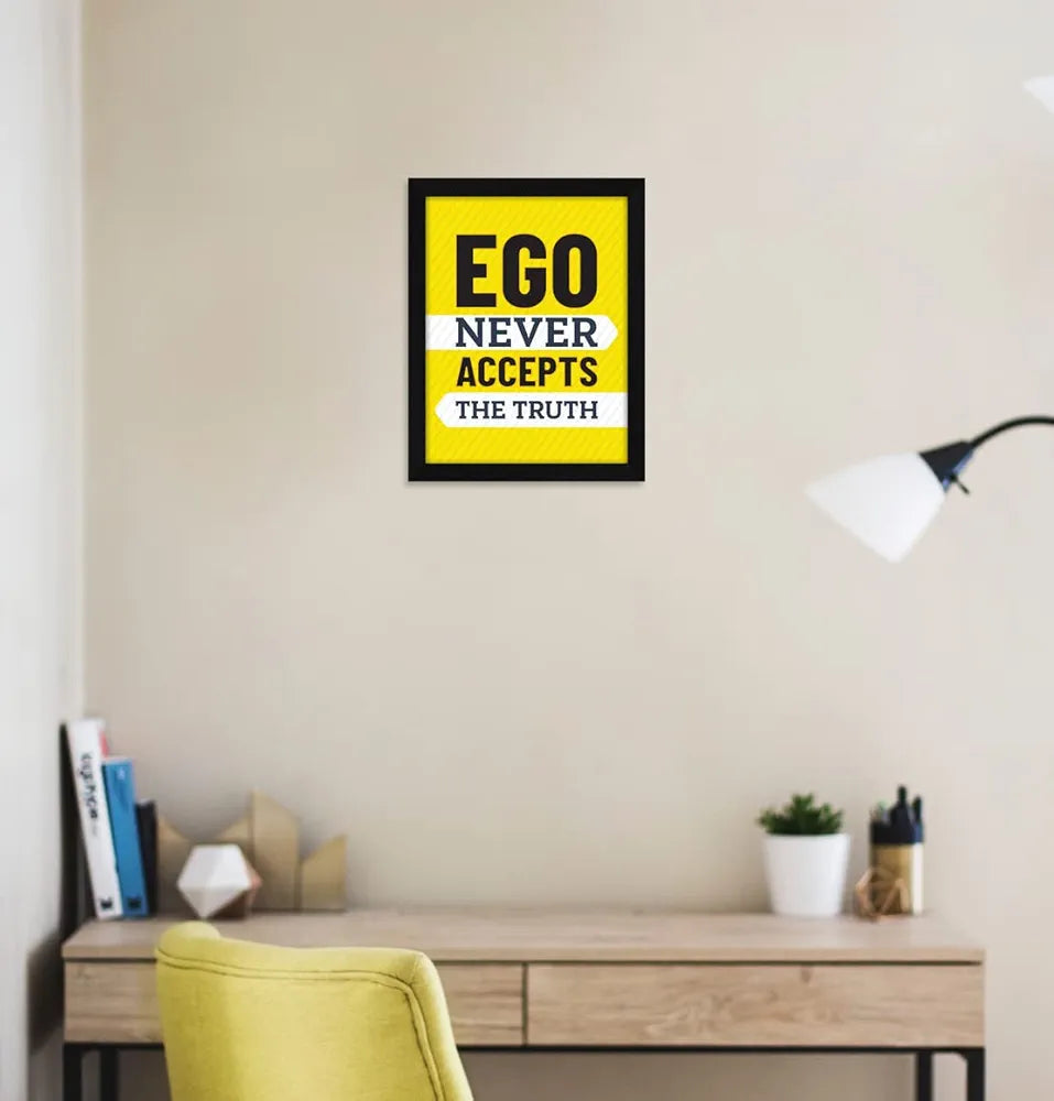 ArtX Paper Motivational Quotes Ego Wall Frame Art Painting