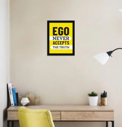 ArtX Paper Motivational Quotes Ego Wall Frame Art Painting