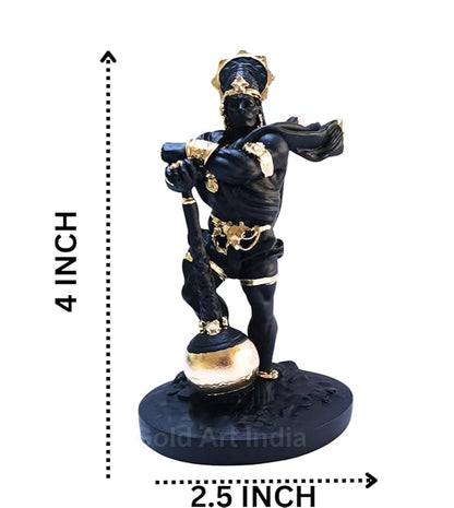 Gold Art India Hanuman ji Idol for car Dashboard Bahubali Hanumanji Murti for Gift