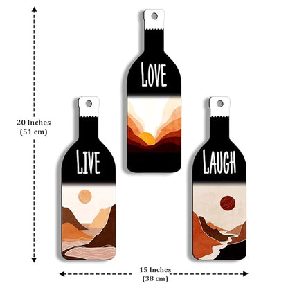 Sehaz Artworks Decorative Items for Home Wall Decoration Items for Living Room Live Love Laugh