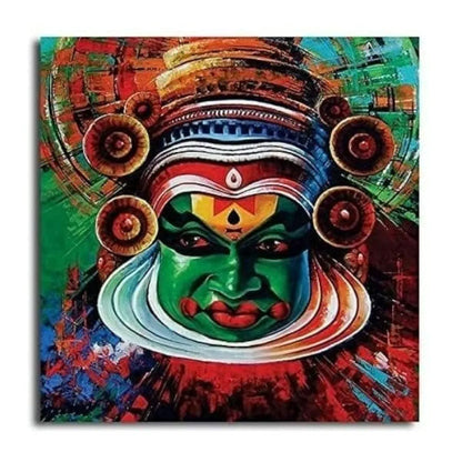 TULIP N TURTLE Kathakali DIY 5D Diamond Painting by Number Kits Diamond Drilll Diamond Painting Kit Cross Stitch Pictures Arts Craft