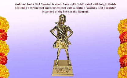 Gold Art India Gold Plated Figurine for Daughter World's Best Daughter