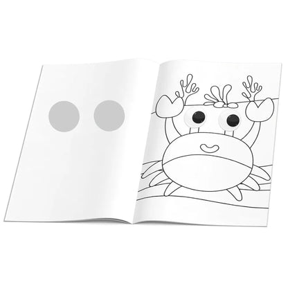 Googly Eyes Sea Animals Colouring Book for Kids I Sea Animals Activity Book featuring Adorable Characters with Oversized Googly Eyes I Perfect Gift I Fun Colouring Activity Book by Majestic Book Club
