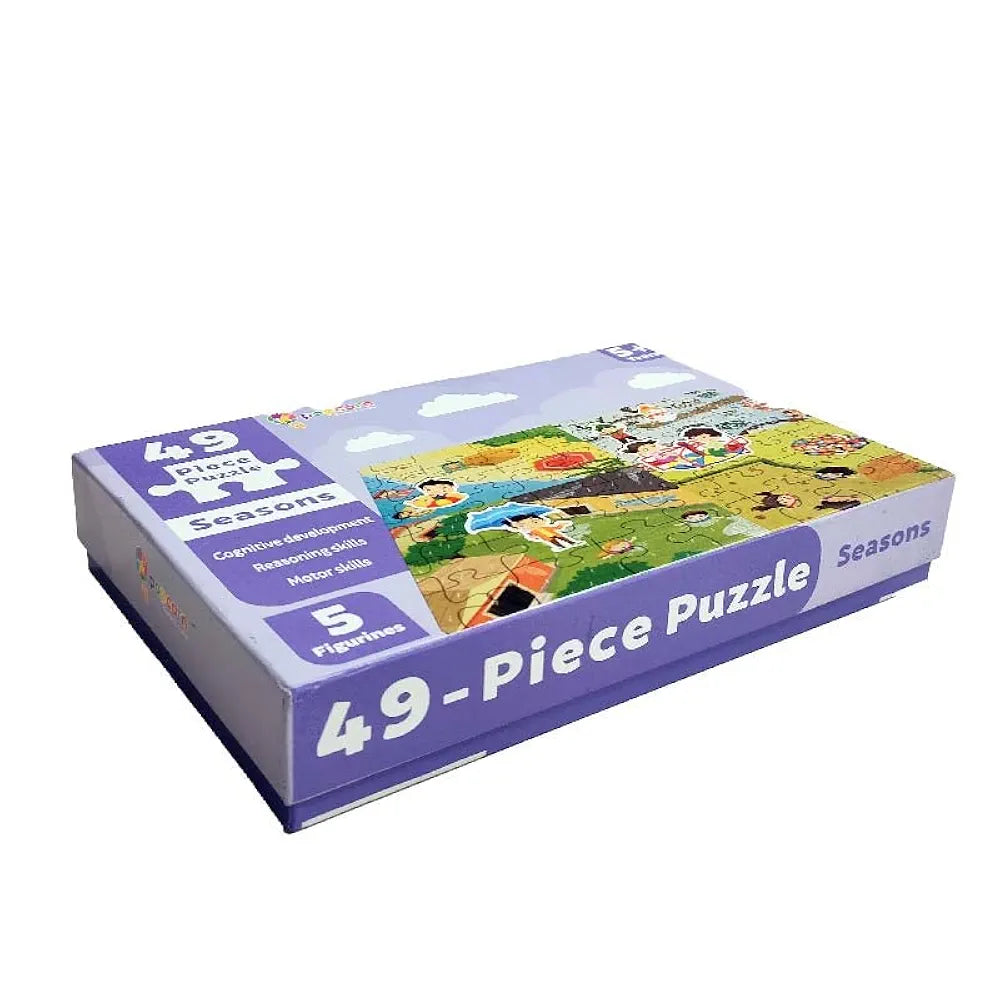 Popcorn Games & Puzzles Seasons 49 Piece Kids Jigsaw Game Puzzle - Science Educational Toys for Kids Children 5+ Years