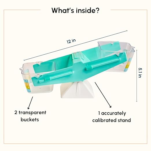 Curious Cub Montessori Balance Scale Toy for Kids | Balance Game Toy | Educational Number Learning Toy | Early Brain Development