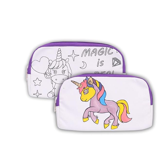 Hobby India Diy Pre-designed Canvas Pouch Painting Kit | Perfect for Kids & Adults