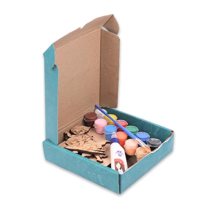 Hobby India Diy Kids Pen Stand Kit - Creative Wooden Craft Set | Kid's Pen Stand